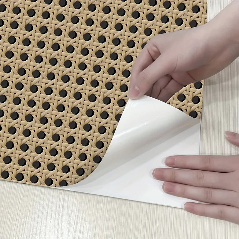 45cm Retro Rattan Pattern Self - đánh giá và giá Pvc Panel Background