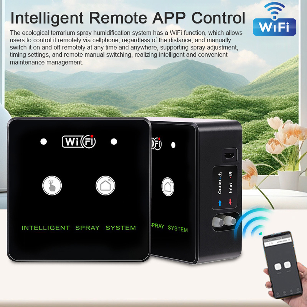 360° Rotatable Wifi Rainforest - đánh giá và giá Terrarium Fogger Ultrasonic