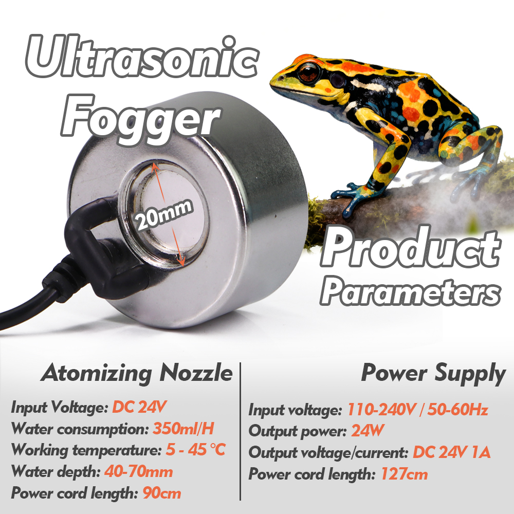 Ultrasonic Fogger w/ Water Sen - đánh giá và giá Terrarium Fogger Ultrasonic
