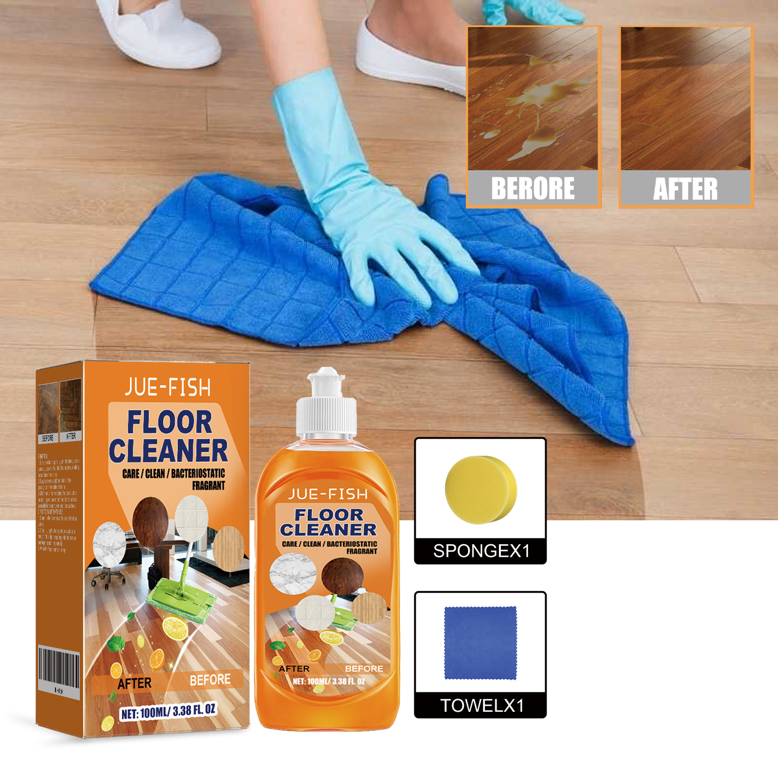 Jue Fish Floor Cleaner Set For - đánh giá và giá Ceramic Tile Floor