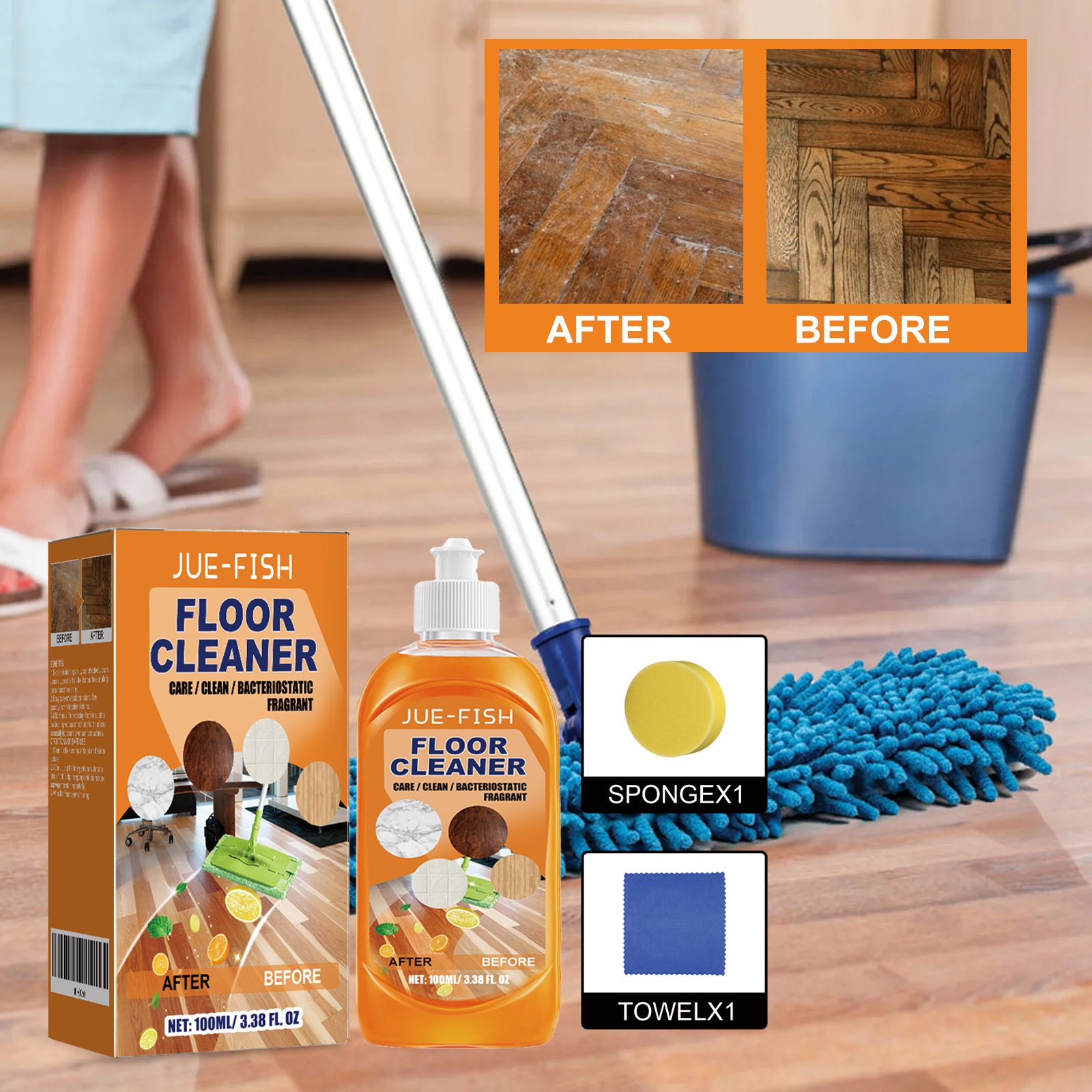 Jue Fish Floor Cleaner Set For - đánh giá và giá Ceramic Tile Floor