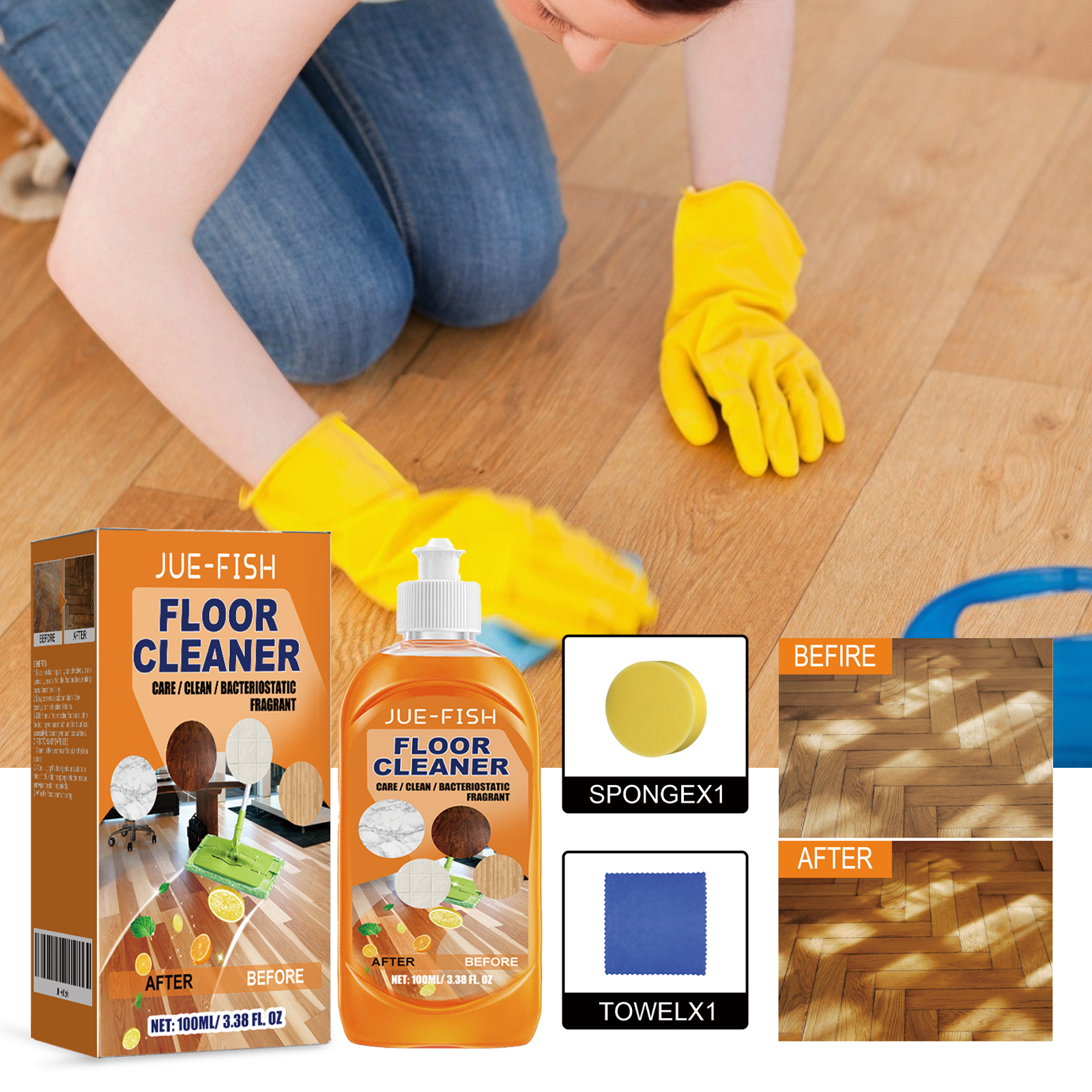 Jue Fish Floor Cleaner Set For - đánh giá và giá Ceramic Tile Floor