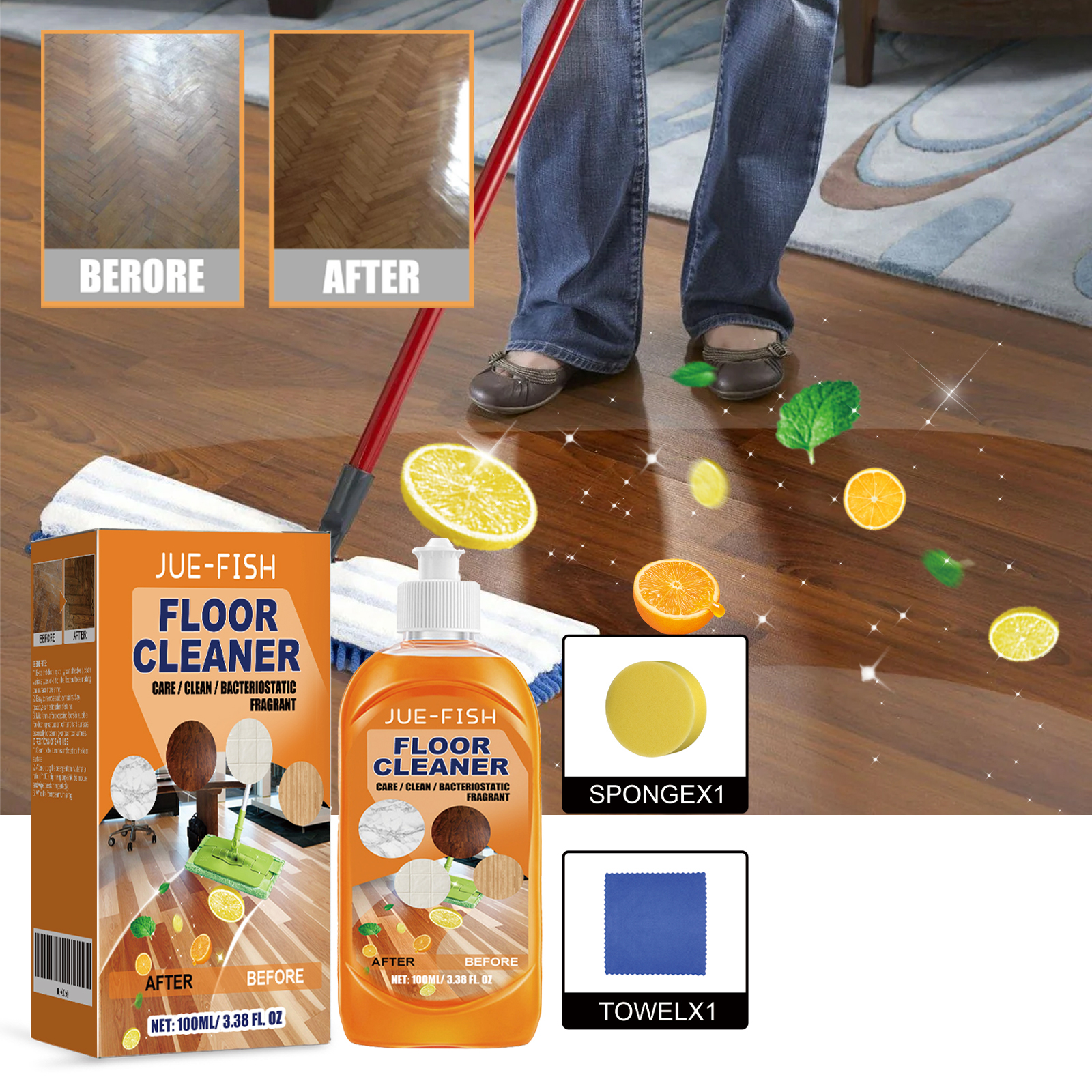 Jue Fish Floor Cleaner Set For - đánh giá và giá Ceramic Tile Floor