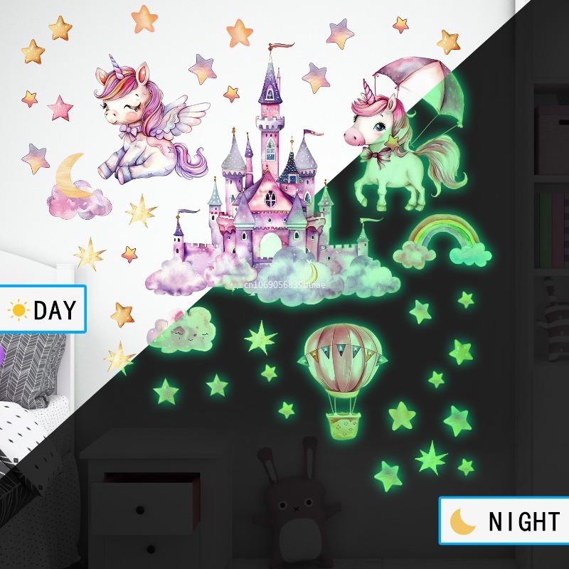 Unicorn Stars Luminous Wall St - đánh giá và giá Pvc Panel Background