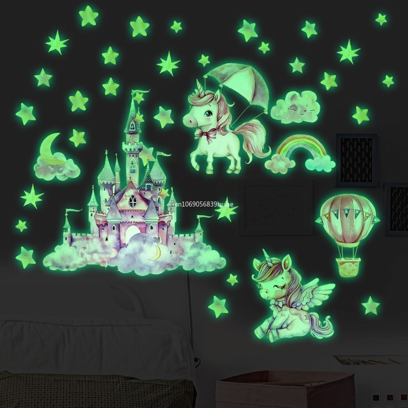 Unicorn Stars Luminous Wall St - đánh giá và giá Pvc Panel Background