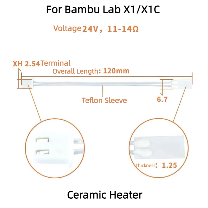 Dedicated 3D Printer Accessory - đánh giá và giá Ceramic Heat Emitter