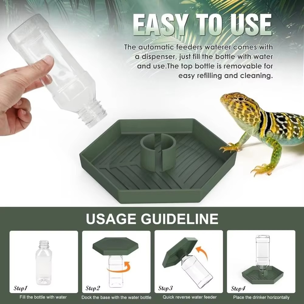 Feeding Supplies Automatic Tur - đánh giá và giá Water Dish Reptile