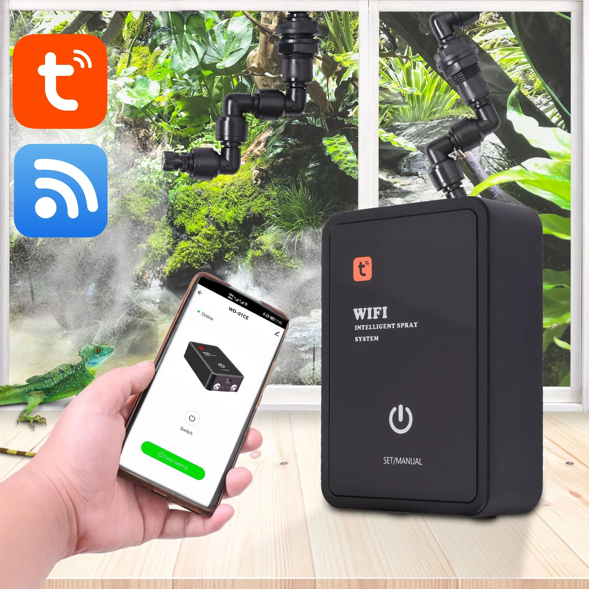 Intelligent Reptile Fogger Ter - đánh giá và giá Terrarium Fogger Ultrasonic