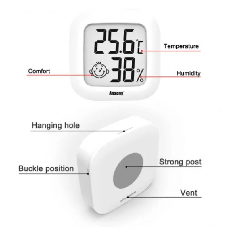 LCD Digital Thermometer Hygrom - đánh giá và giá Digital Hygrometer Probe
