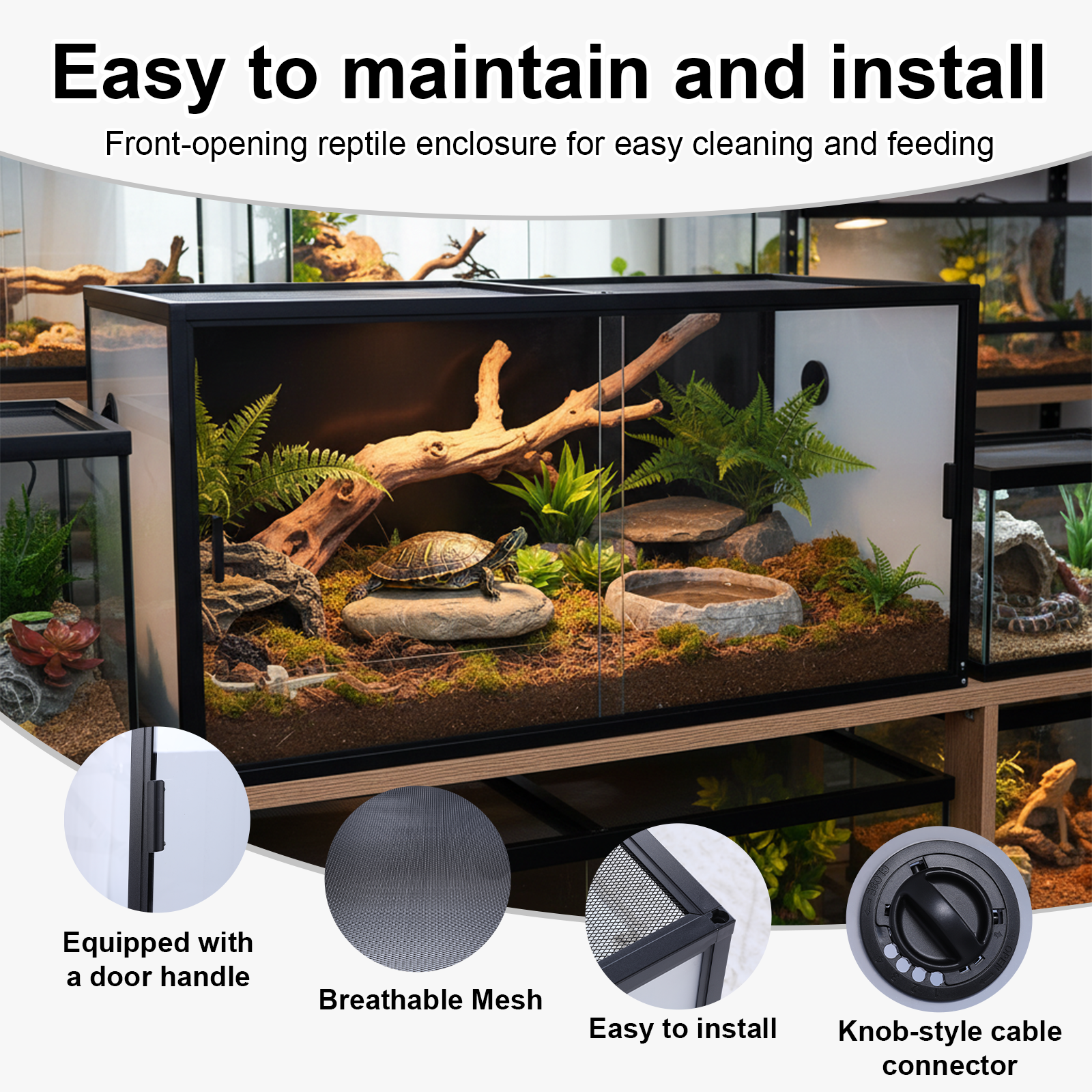 120 Gallon Bearded Dragon Tank - đánh giá và giá Screen Top Mesh