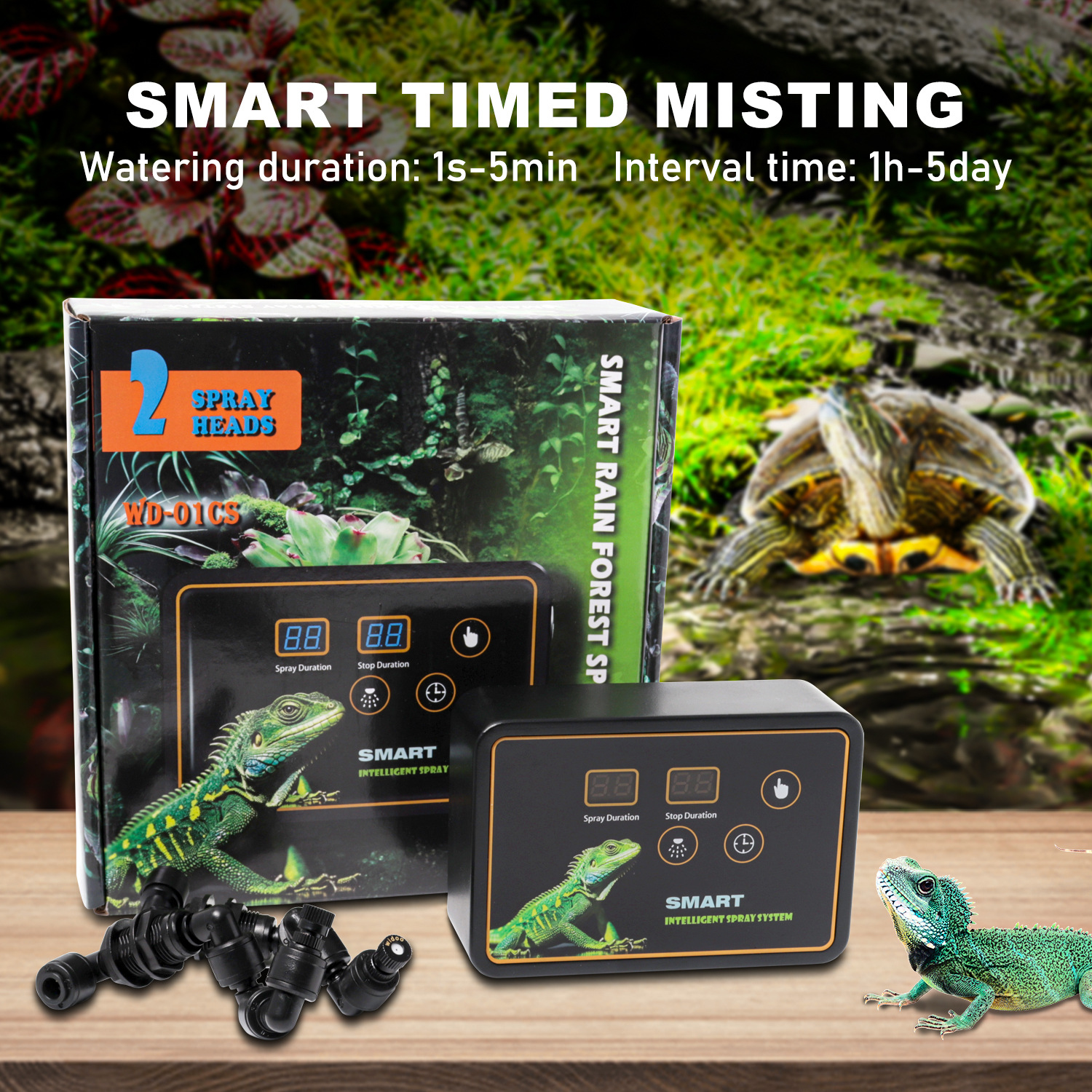 Automatic Reptile Spray System - đánh giá và giá Terrarium Fogger Ultrasonic