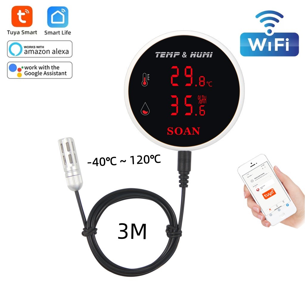 Tuya WiFi Temperature Humidity - đánh giá và giá Digital Hygrometer Probe
