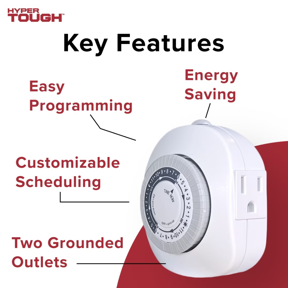 Indoor Heavy Duty Analog Timer - đánh giá và giá Timer Dual Outlet